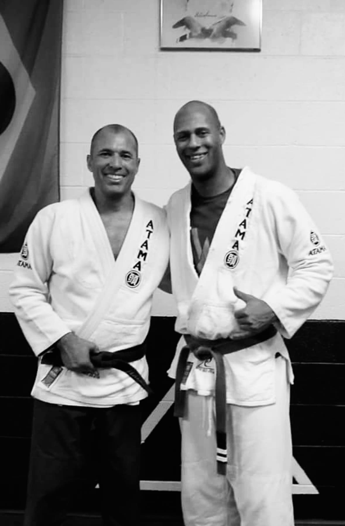 Professor Ranard Brown with Royce Gracie